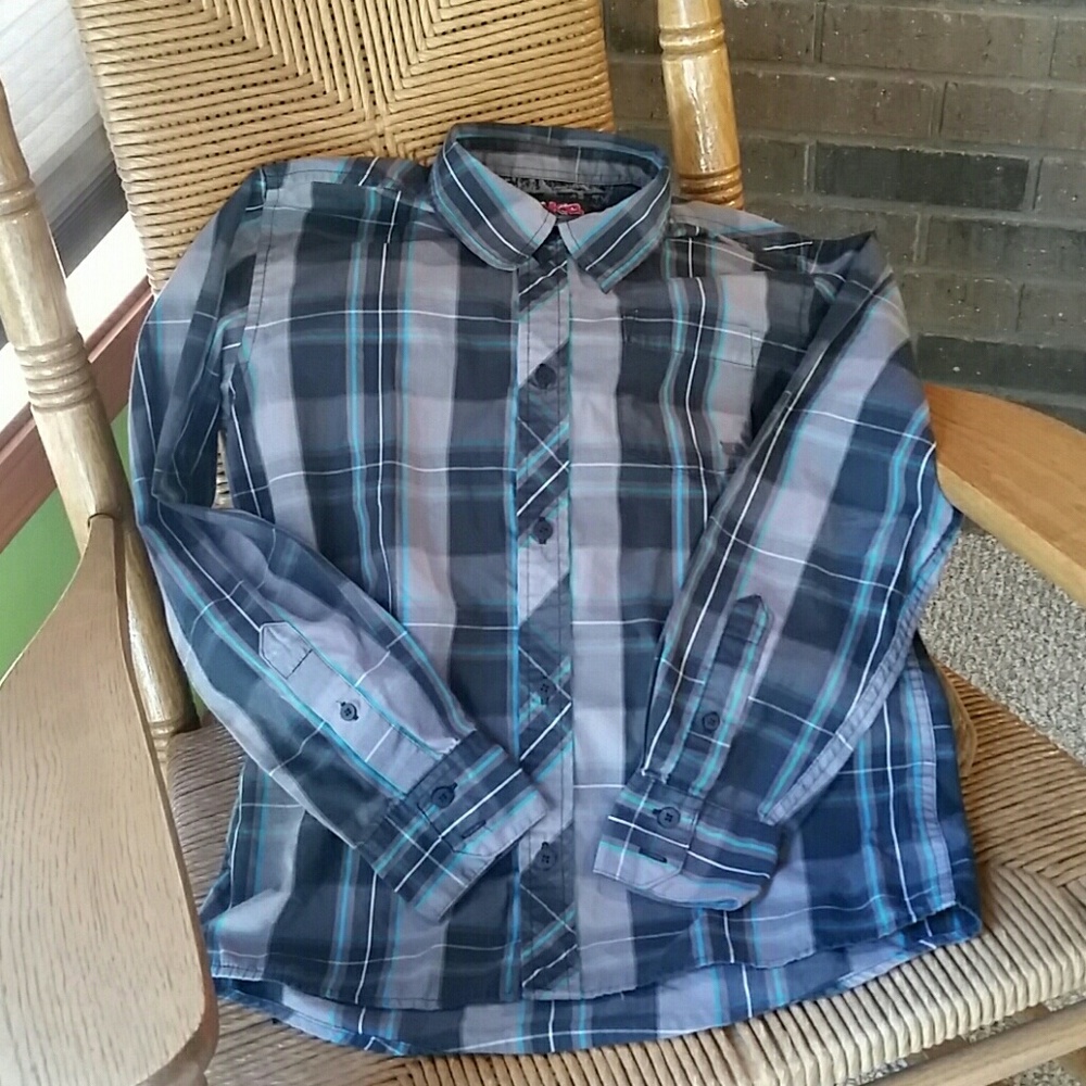Tony Hawk, boys long sleeve, button down shirt, size 10/12
